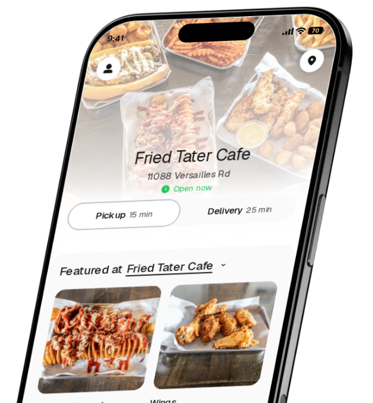 Fried Tater Cafe app preview